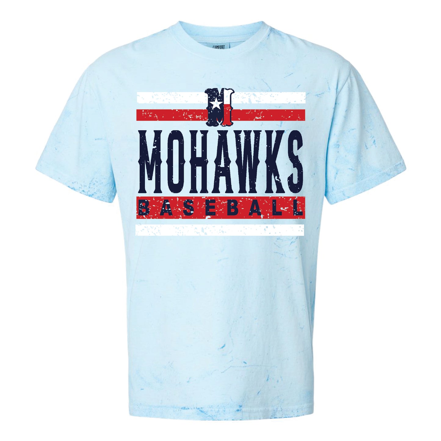 Striped Mohawks on light blue