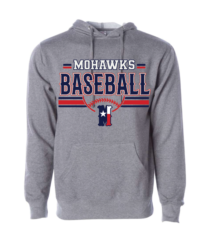 Mohawks Hooded Sweatshirt on Gray