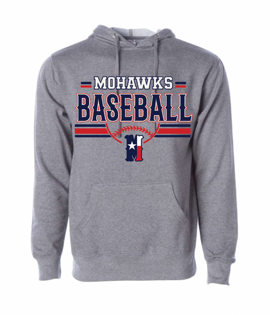 Mohawks Hooded Sweatshirt on Gray