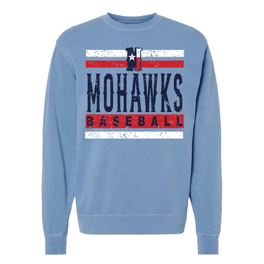 Striped Mohawks on light blue