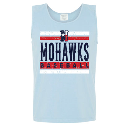 Striped Mohawks on light blue